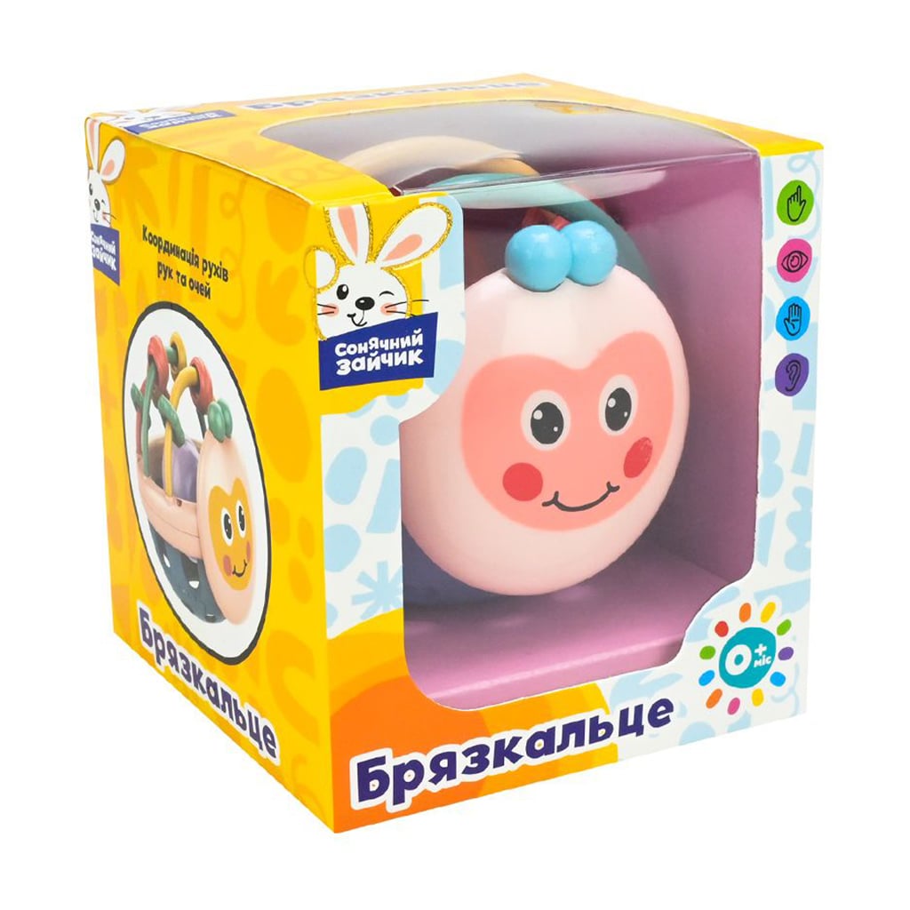 

Іграшка брязкальце у ручку Країна Іграшок Сонячний зайчик, від народження, 10*9*9 см (PL-724-96)