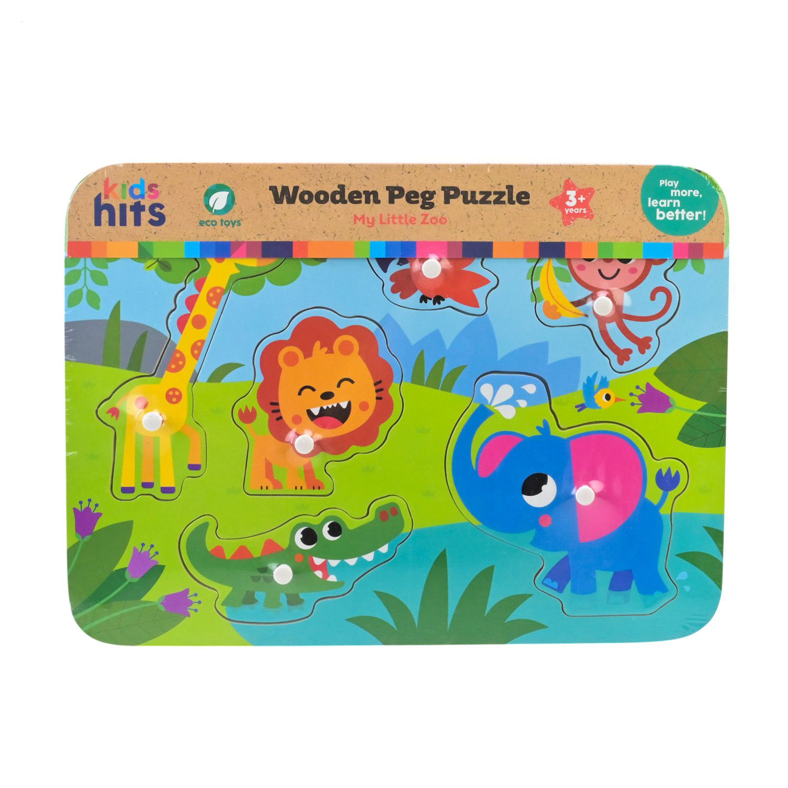 

Іграшка дерев'яна Kids Hits Пазли вкладиші, від 3 років, 30*22*2 см (KH20/072)