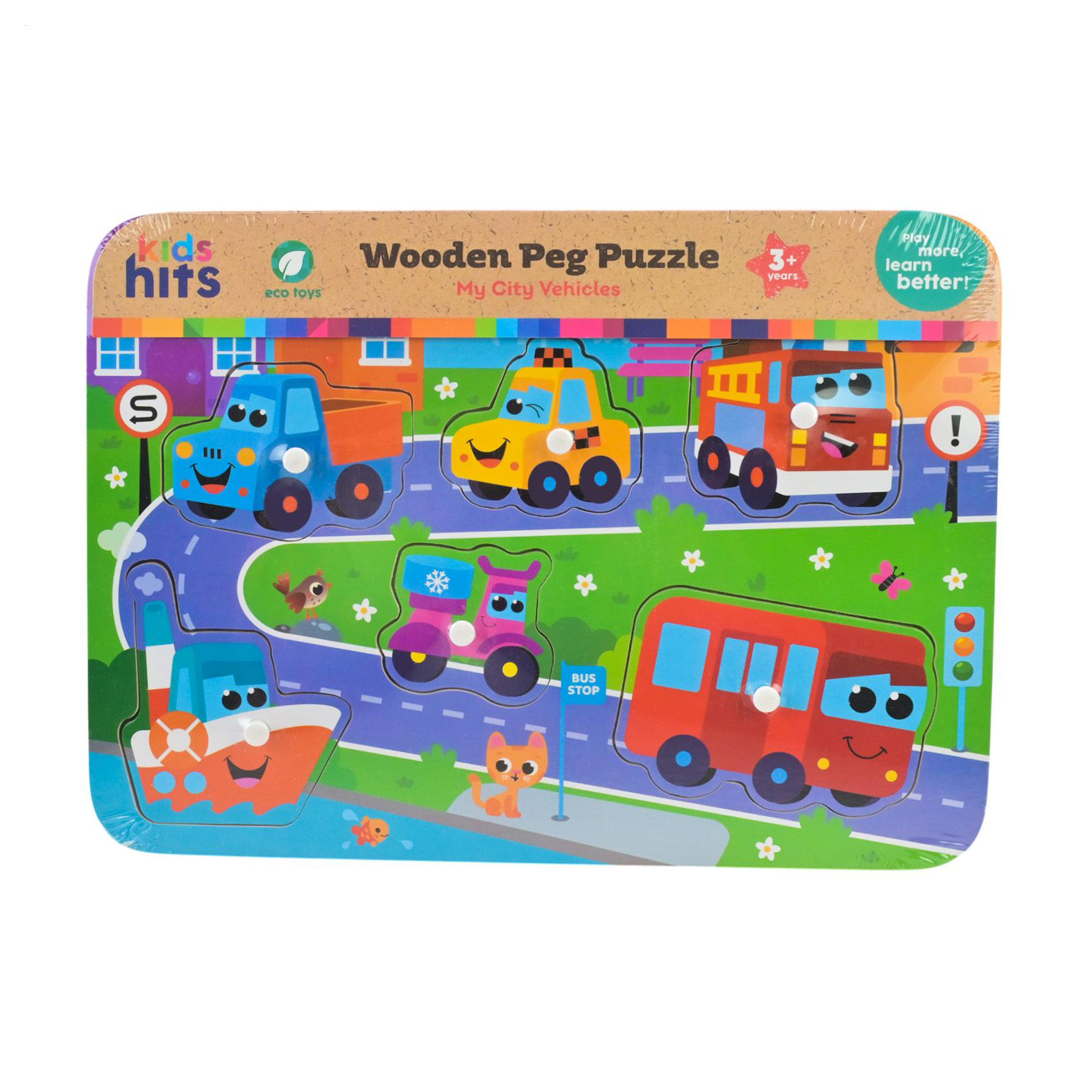 

Іграшка дерев'яна Kids Hits Пазли вкладиші, від 3 років, 30*22*2 см (KH20/073)