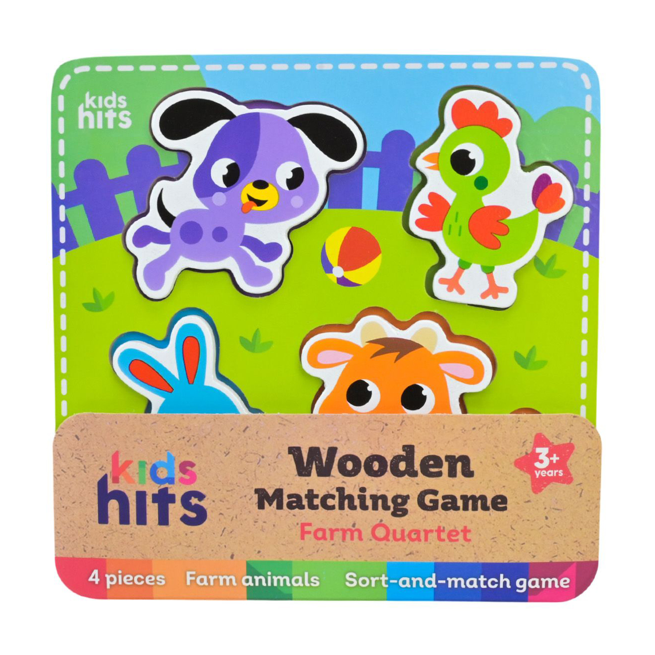 

Іграшка дерев'яна Kids Hits Вкладиші, від 3 років, 15*15*0.9 см (KH20/034)