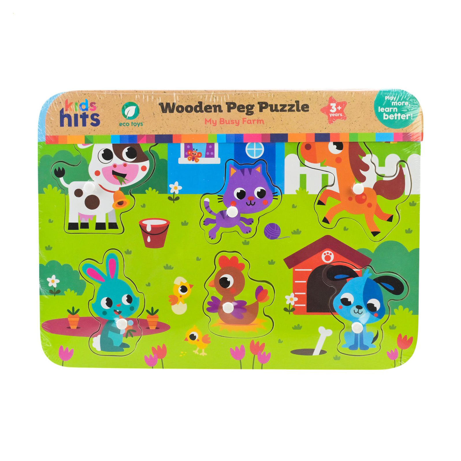 

Іграшка дерев'яна Kids Hits Пазли вкладиші, від 3 років, 30*22*2 см (KH20/071)