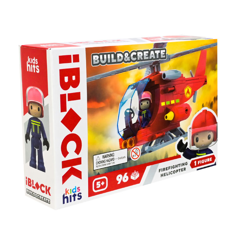 

Дитячий конструктор iBlock Junior Пожежний гелікоптер, 96 елементів, від 5 років, 24*16*6 см (KH43/001/2)