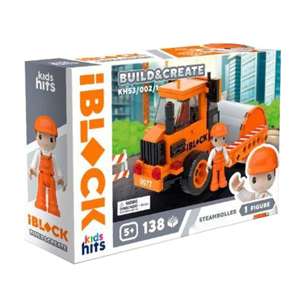 

Дитячий конструктор iBlock Junior Build & Create Асфальтоукладач, 138 елементів, від 5 років, 24*6*16 см (KH53/002/1)