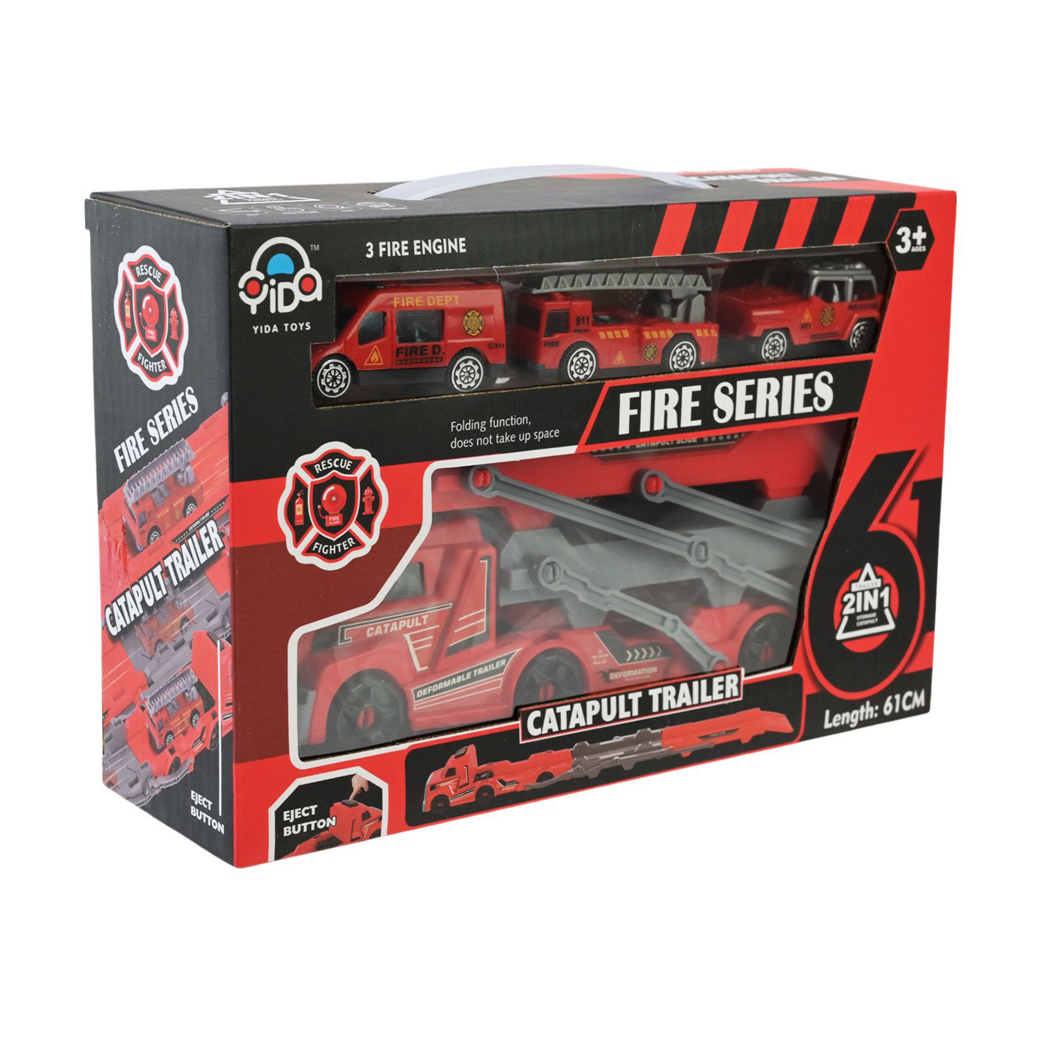 

Іграшка трейлер-трек Shantou Jinxing Машинки Fire Series, від 3 років, 27.5*17.5*7.5 см (Y2137)