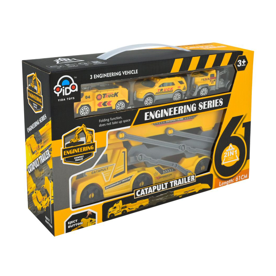 

Іграшка трейлер-трек Shantou Jinxing Машинки Engineering Series, від 3 років, 27.5*17.5*7.5 см (Y2139)