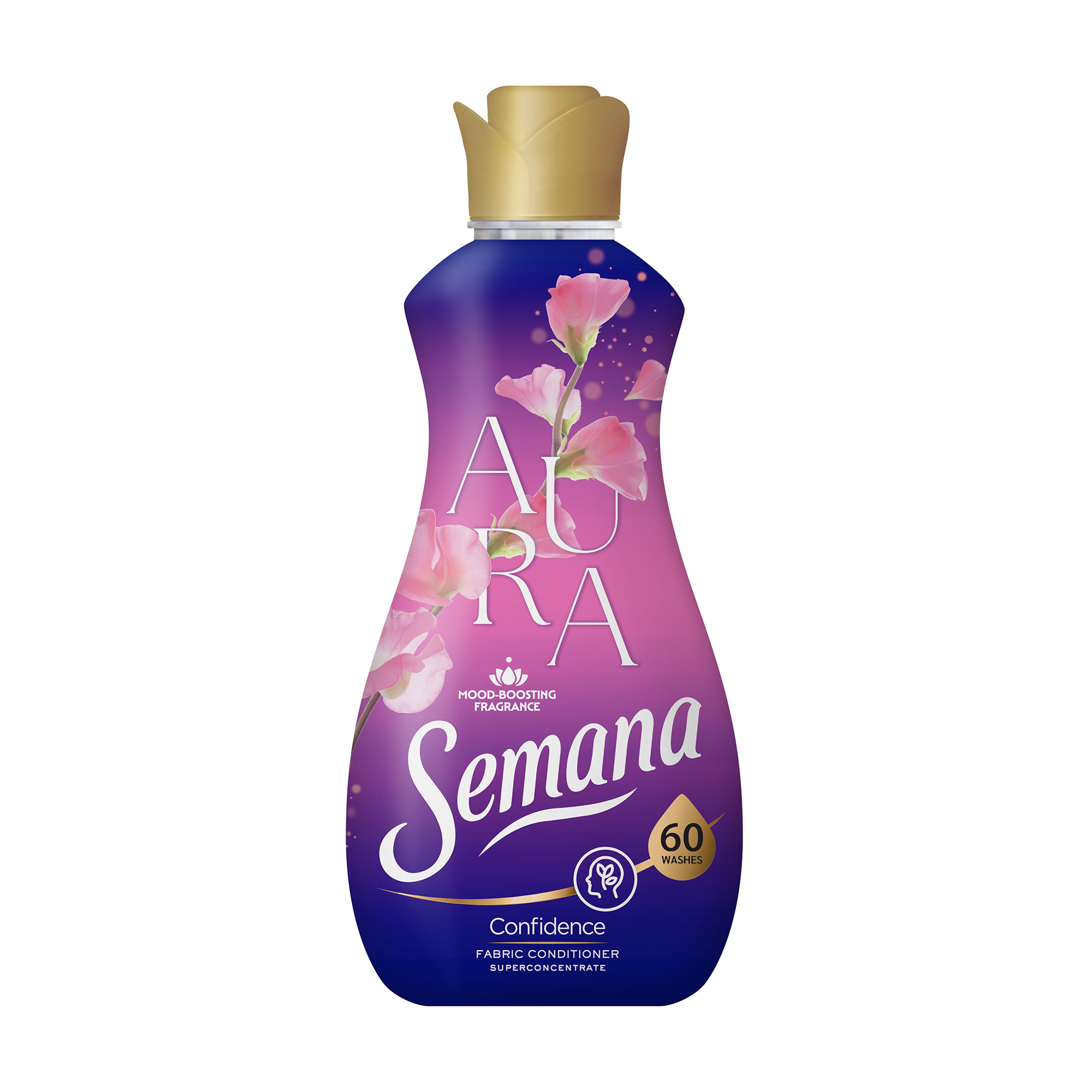 Кондиціонер для білизни Semana Aura Confidence, 70 циклів прання, 1.4 л