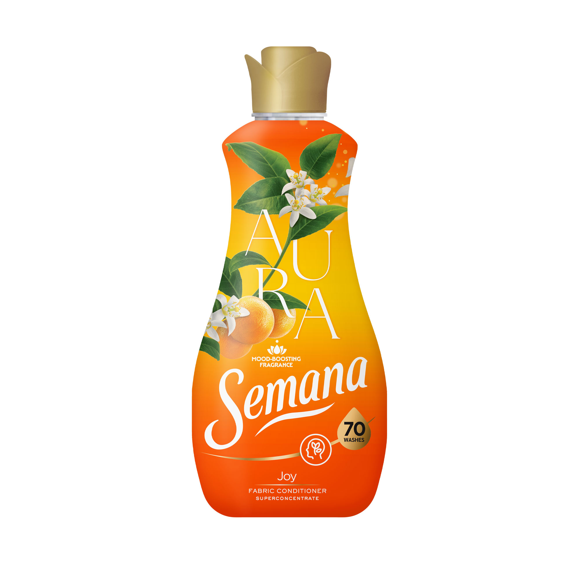 

Кондиціонер для білизни Semana Aura Joy, 70 циклів прання, 1.4 л