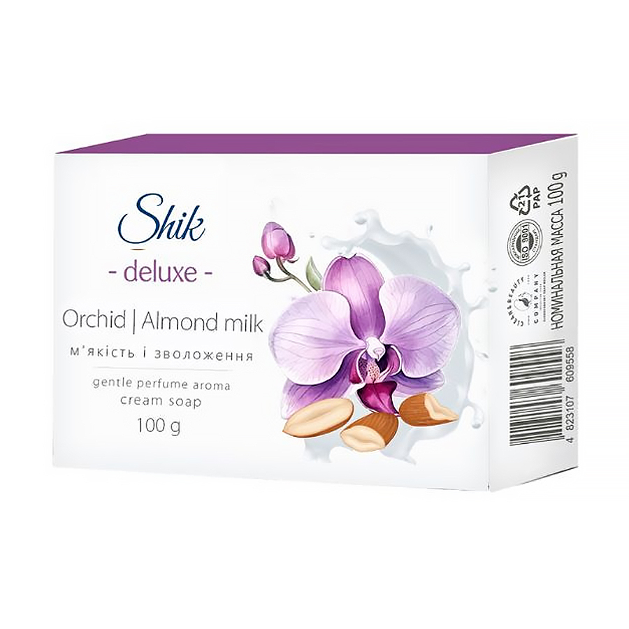 

Крем-мило тверде Shik Орхідея та мигдальне молочко, 100 г