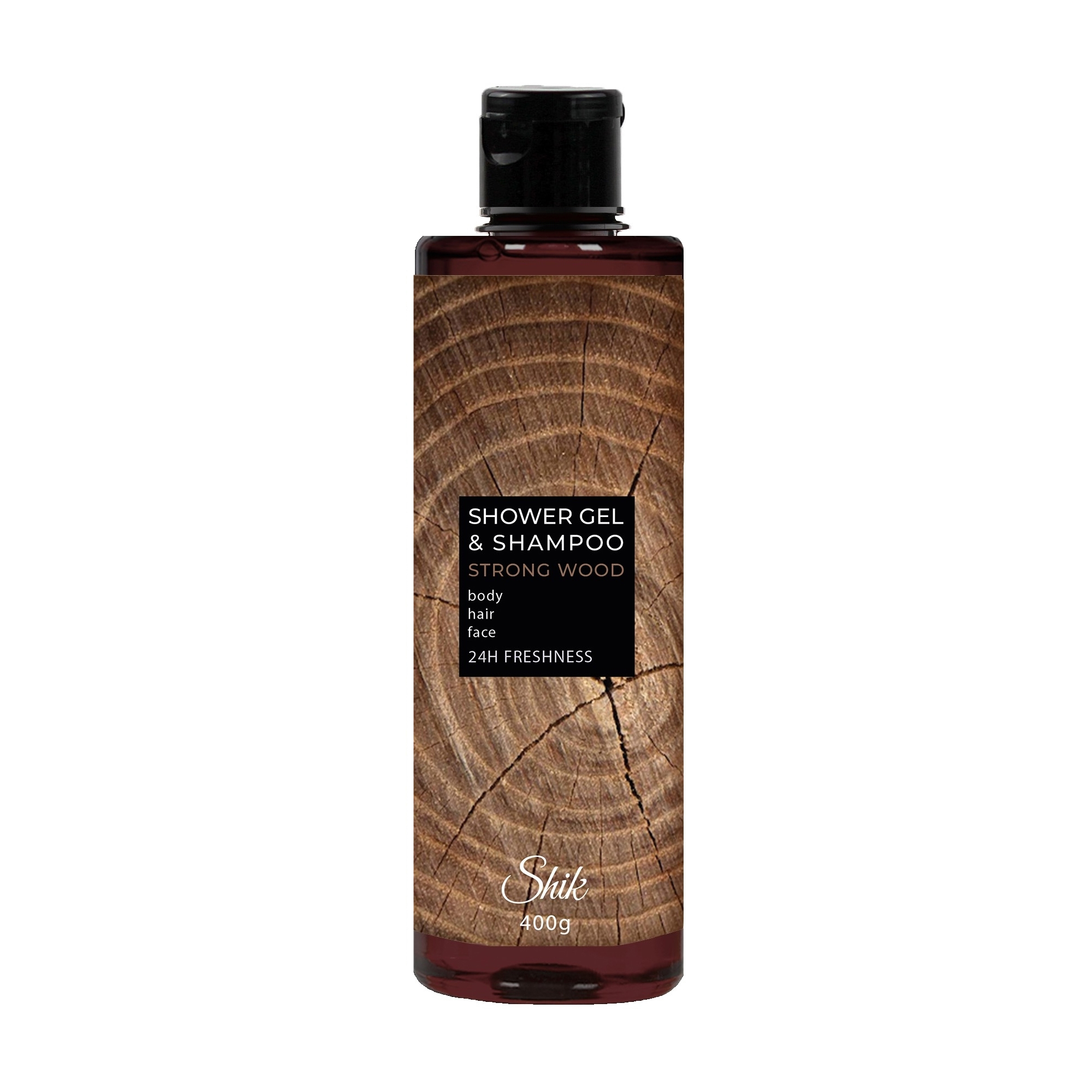 

Чоловічий гель-шампунь для душу та волосся Shik Shower Gel & Shampoo Strong Wood, 400 г