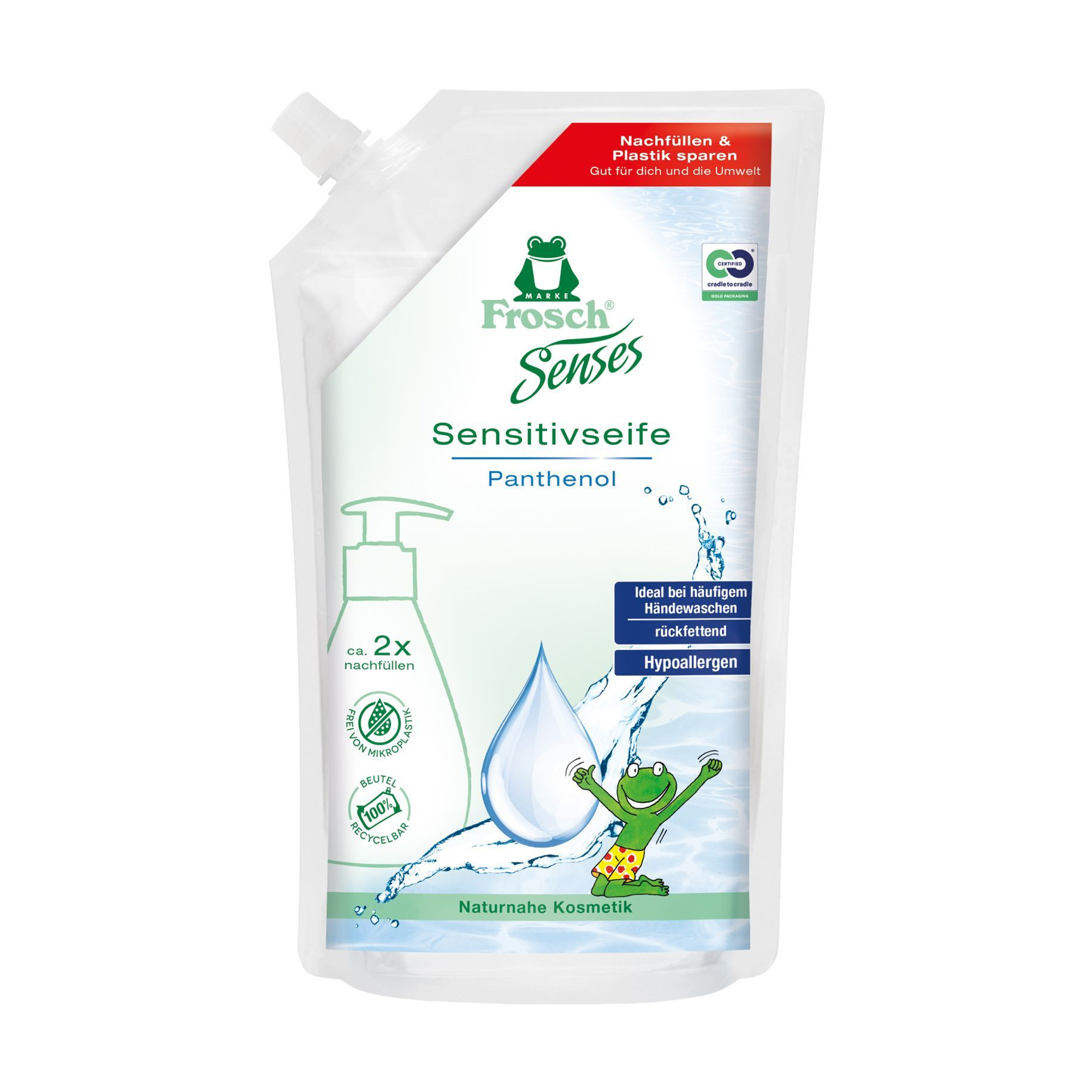 Рідке мило Frosch Sensitivseife Panthenol, 500 мл