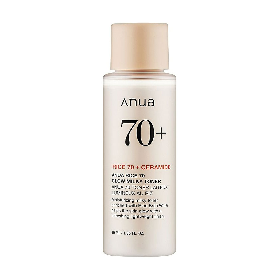 

Тонер для обличчя Anua Rice 70 Glow Milky Toner, 40 мл