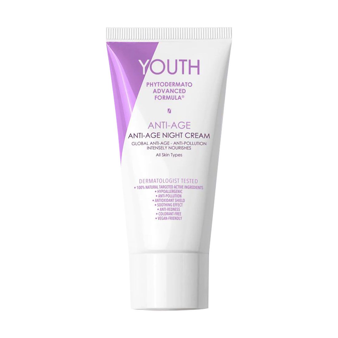

Антивіковий нічний крем для обличчя YOUTH Anti-Age Night Cream для всіх типів шкіри, 50 мл