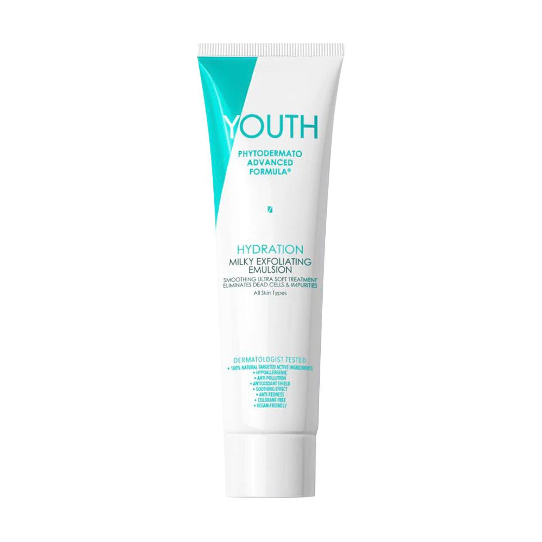 

Очищувальна емульсія для обличчя YOUTH Hydration Milky Exfoliating Emulsion для всіх типів шкіри, 100 мл