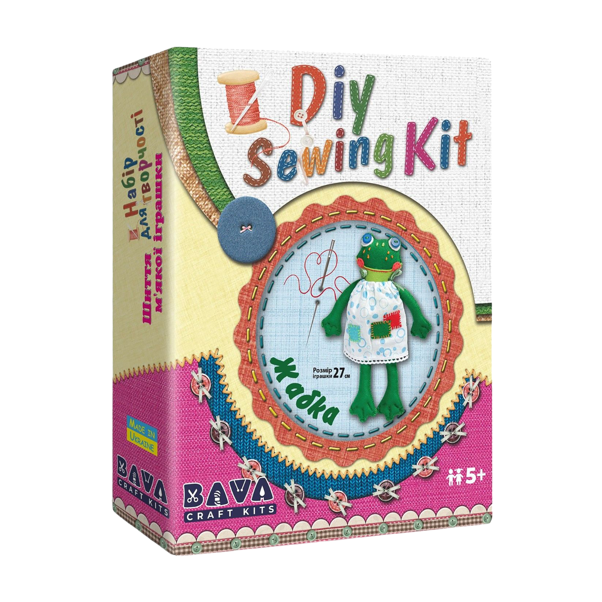 

Набір для творчості Умняшка Шиття м'якої іграшки Жабка, від 5 років (МИ-003)