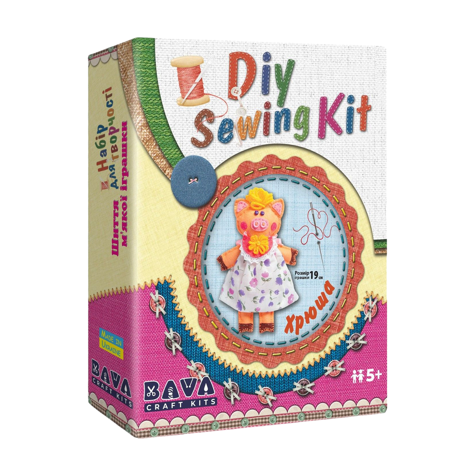 

Набір для творчості Умняшка Шиття м'якої іграшки Хрюша, від 5 років (МИ-004)