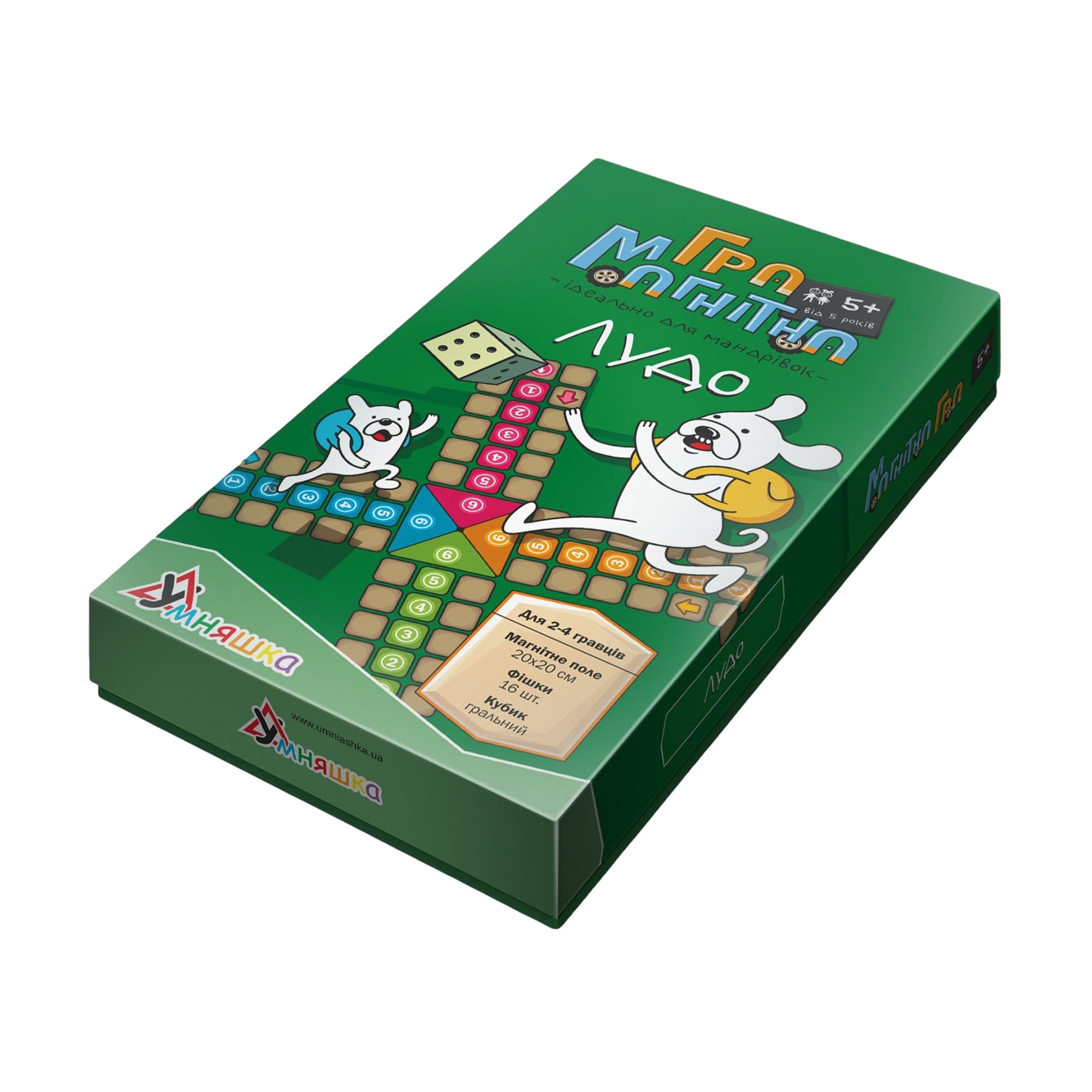 

Гра магнітна Умняшка Лудо, від 5 років (1463)