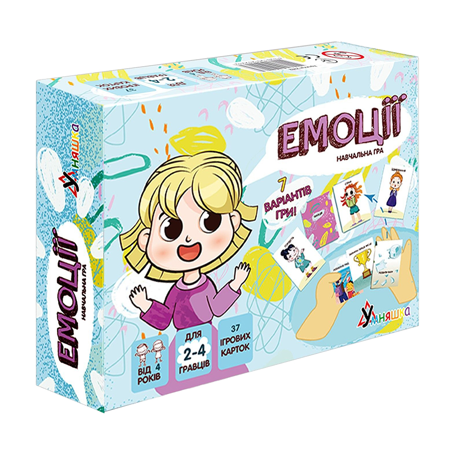 

Навчальна гра Умняшка Емоції, настільна, від 4 років (2262)