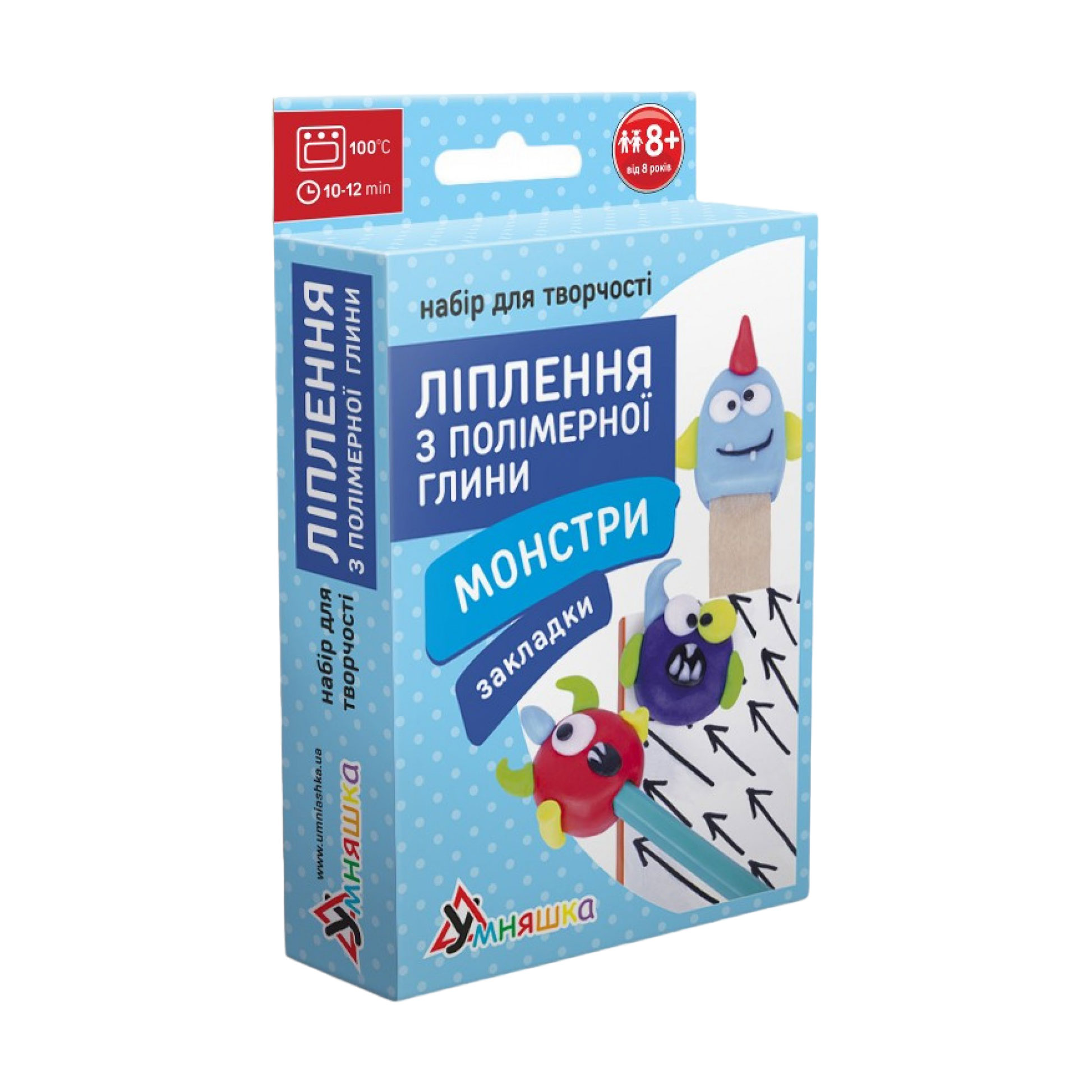 

Набір для ліплення з полімерної глини Умняшка Закладки Монстри, від 8 років (ПГ-006)
