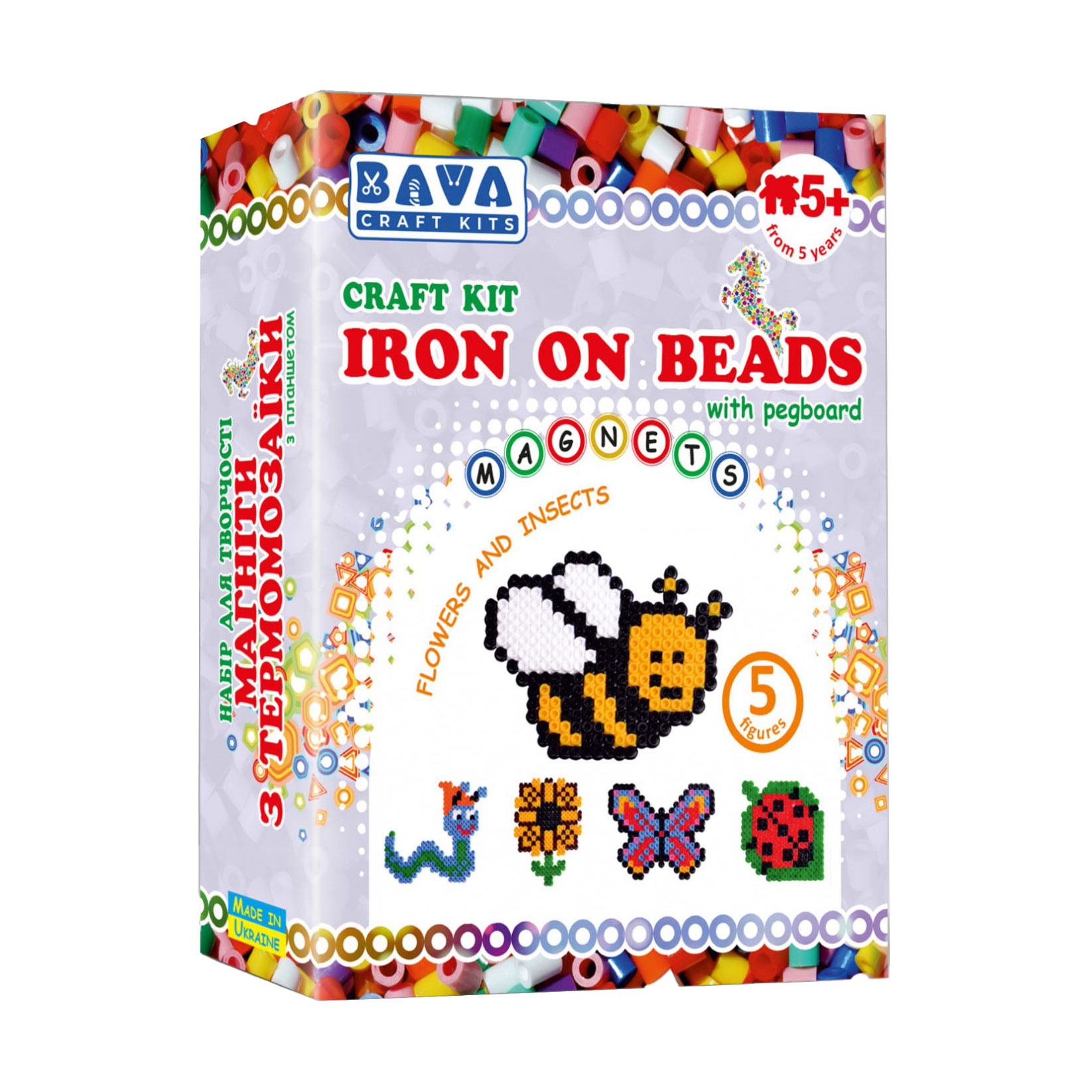 

Набір для творчості Умняшка Магніти з термомозаїки Квіти-комахи, від 5 років (ТМ-002)