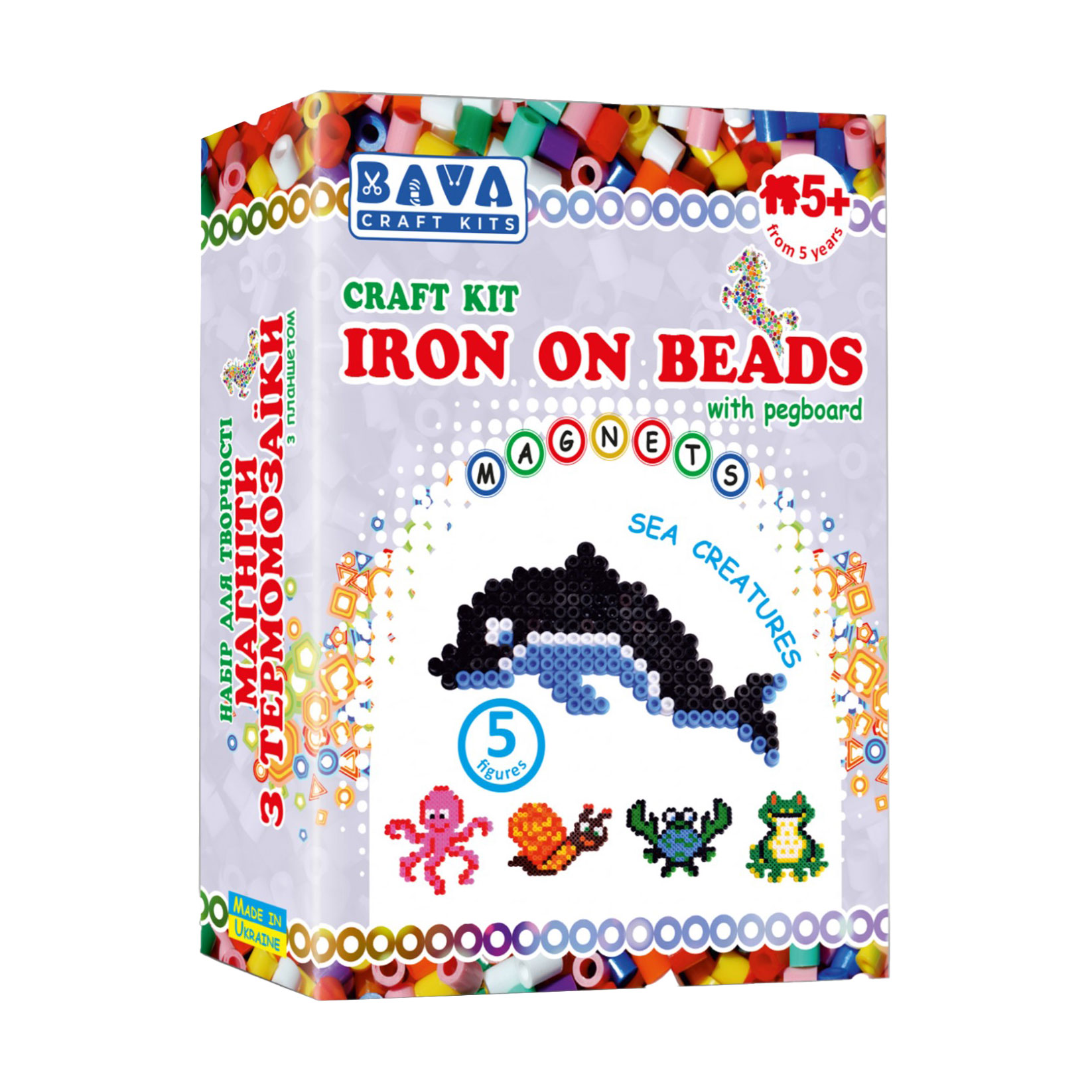 

Набір для творчості Умняшка Магніти з термомозаїки Морські, від 5 років (ТМ-003)