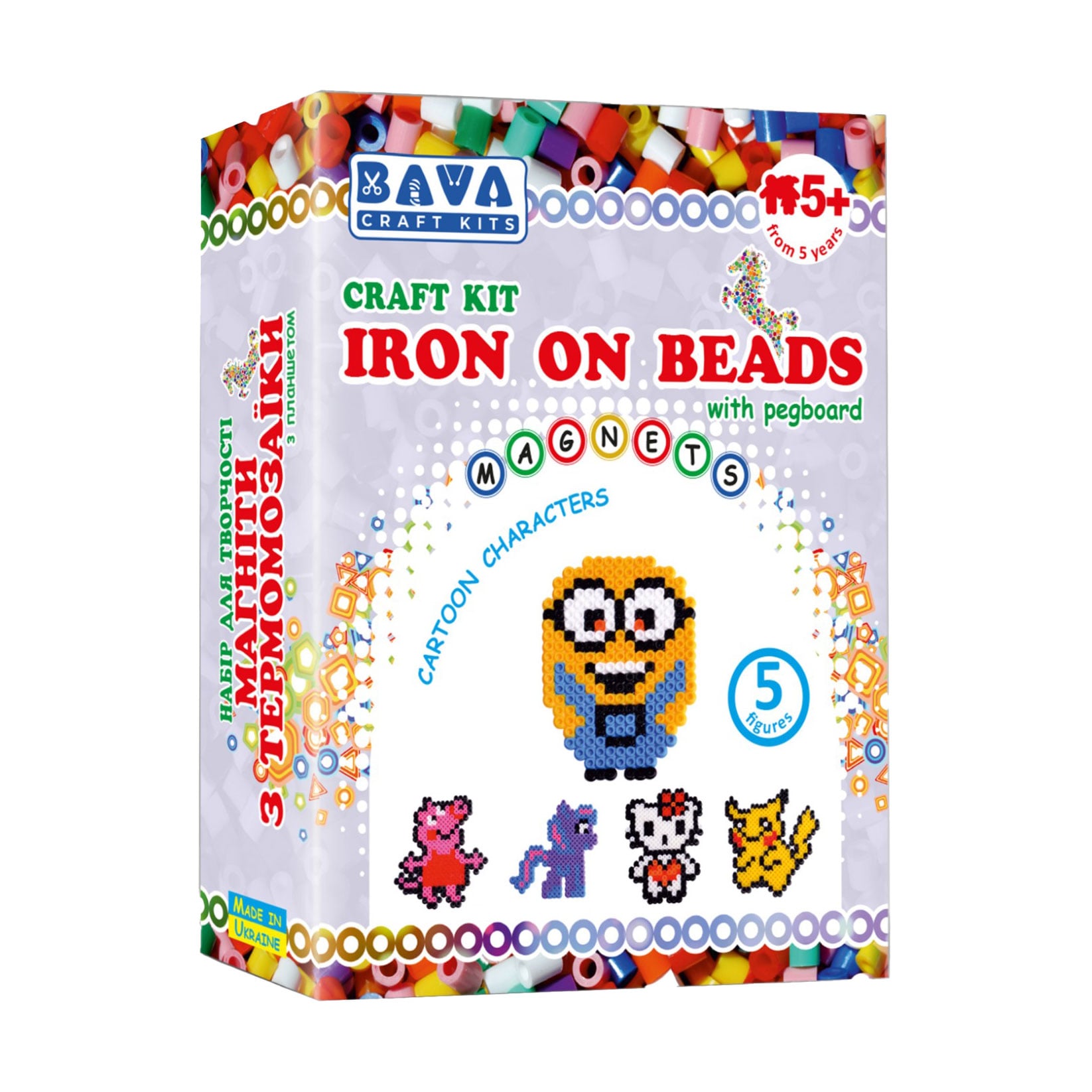 

Набір для творчості Умняшка Магніти з термомозаїки Мультики, від 5 років (ТМ-004)