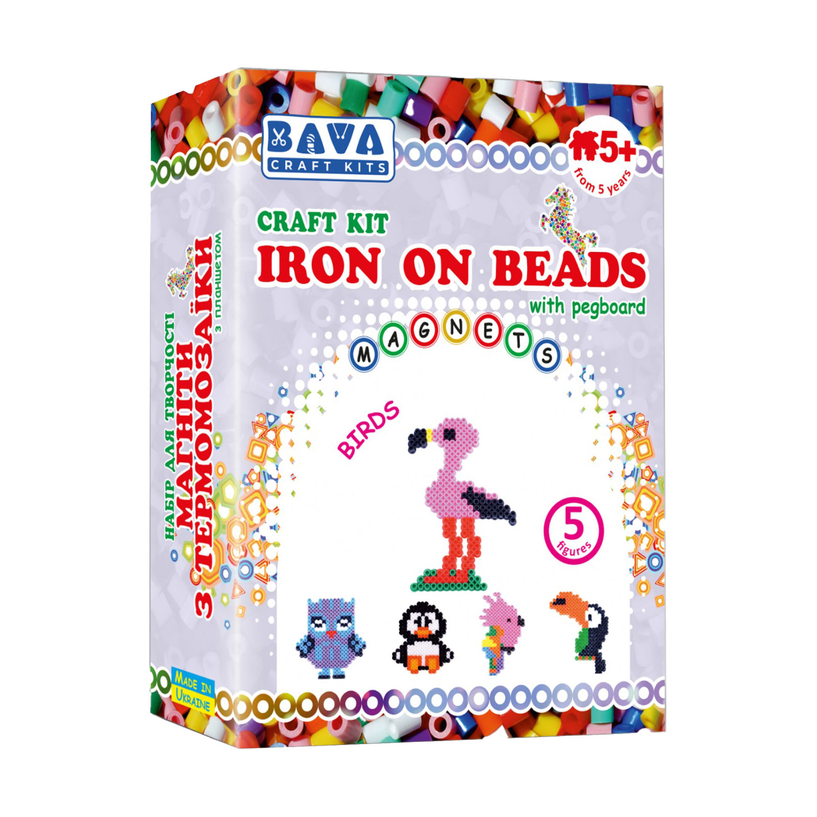 

Набір для творчості Умняшка Магніти з термомозаїки Птахи, від 5 років (ТМ-005)