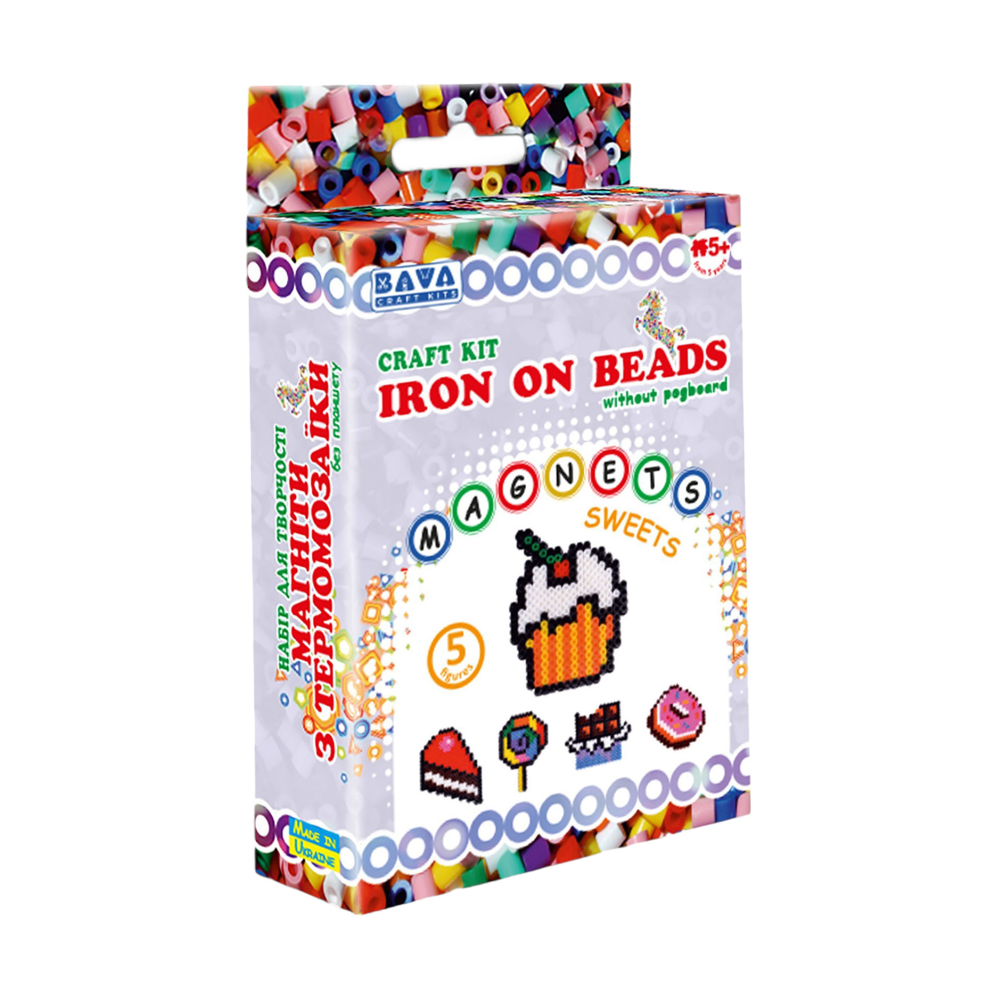 

Набір для творчості Умняшка Магніти з термомозаїки без планшета Солодощі, від 5 років (ТМ-017)