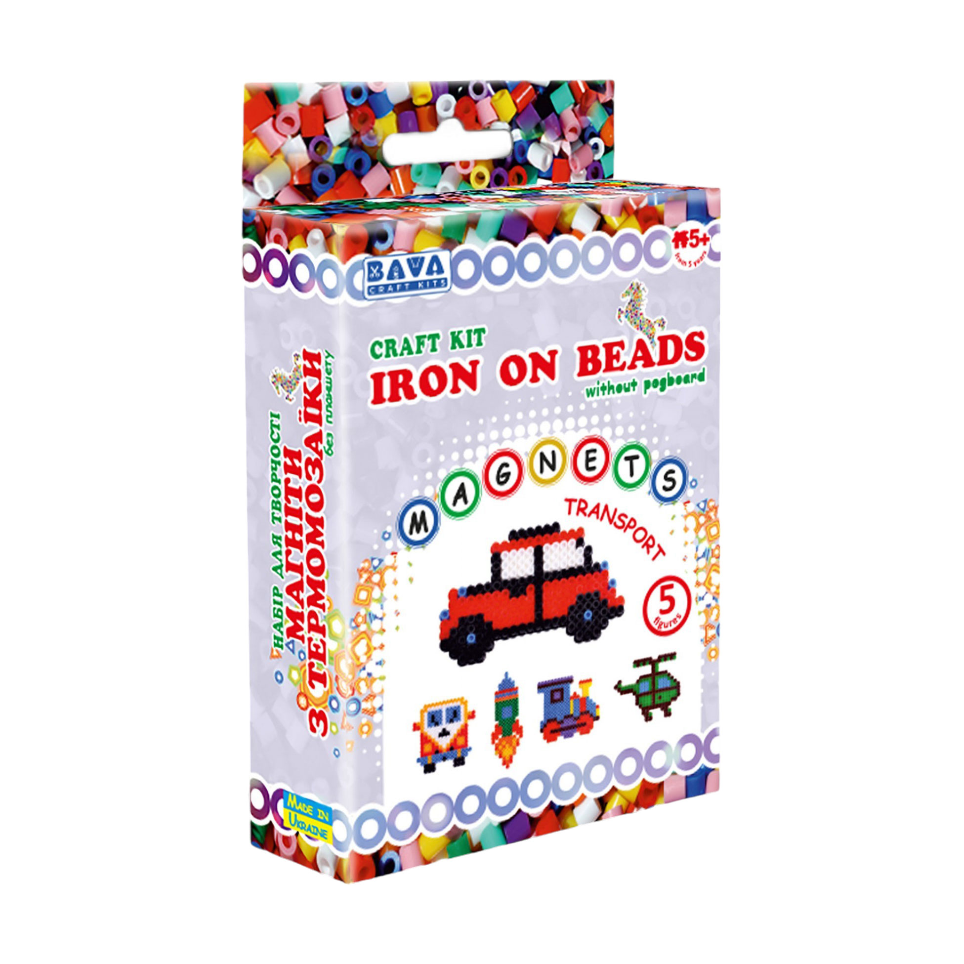 

Набір для творчості Умняшка Магніти з термомозаїки без планшета Транспорт, від 5 років (ТМ-019)