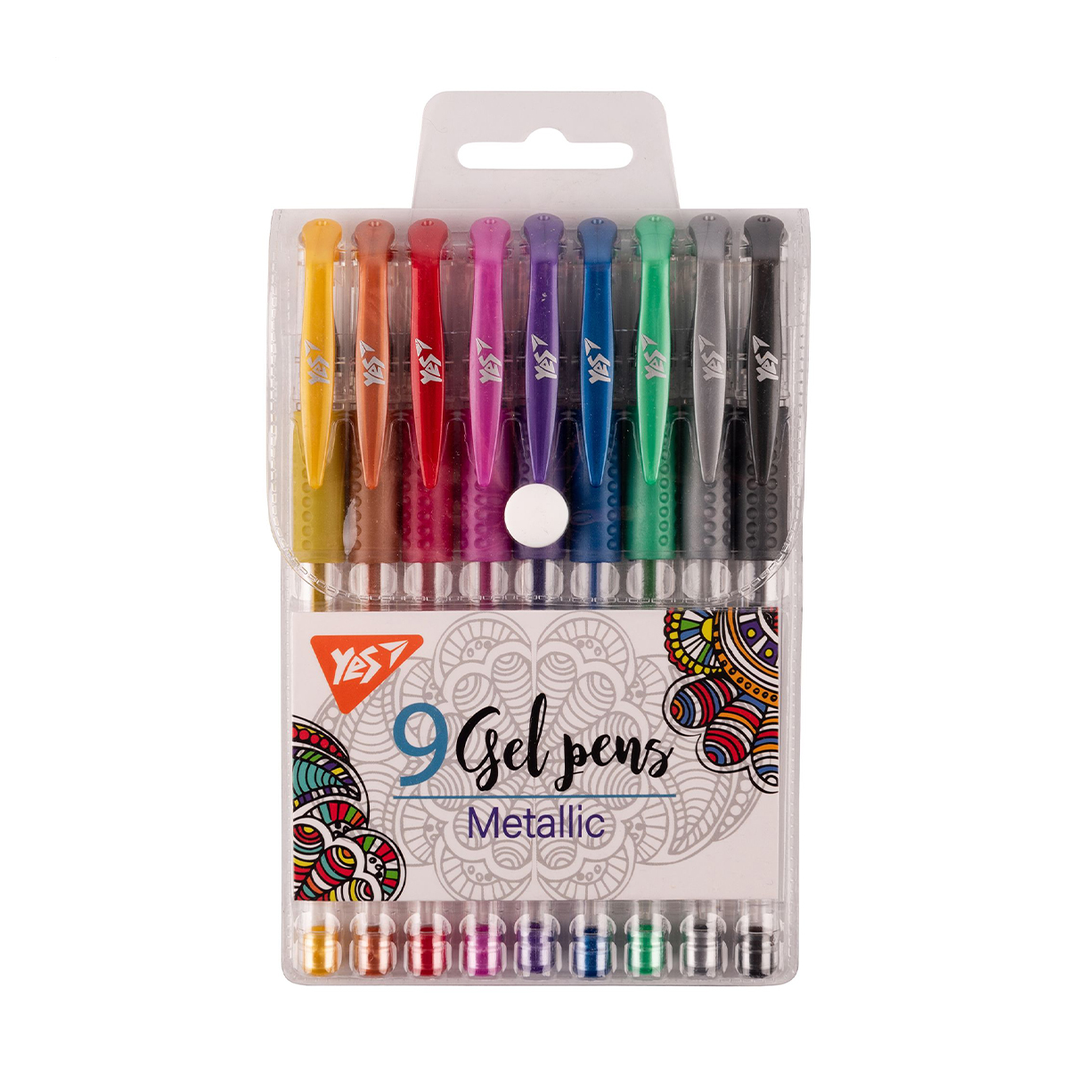 

Набір гелевих ручок YES Metallic, 9 кольорів (420433)