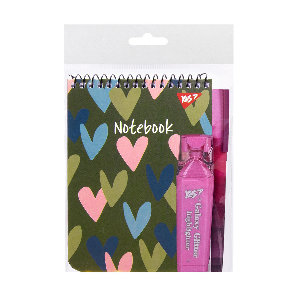 

Набір канцелярії 1 YES Hearts (блокнот, 1 шт + маркер, 1 шт + ручка, 1 шт) (450154)