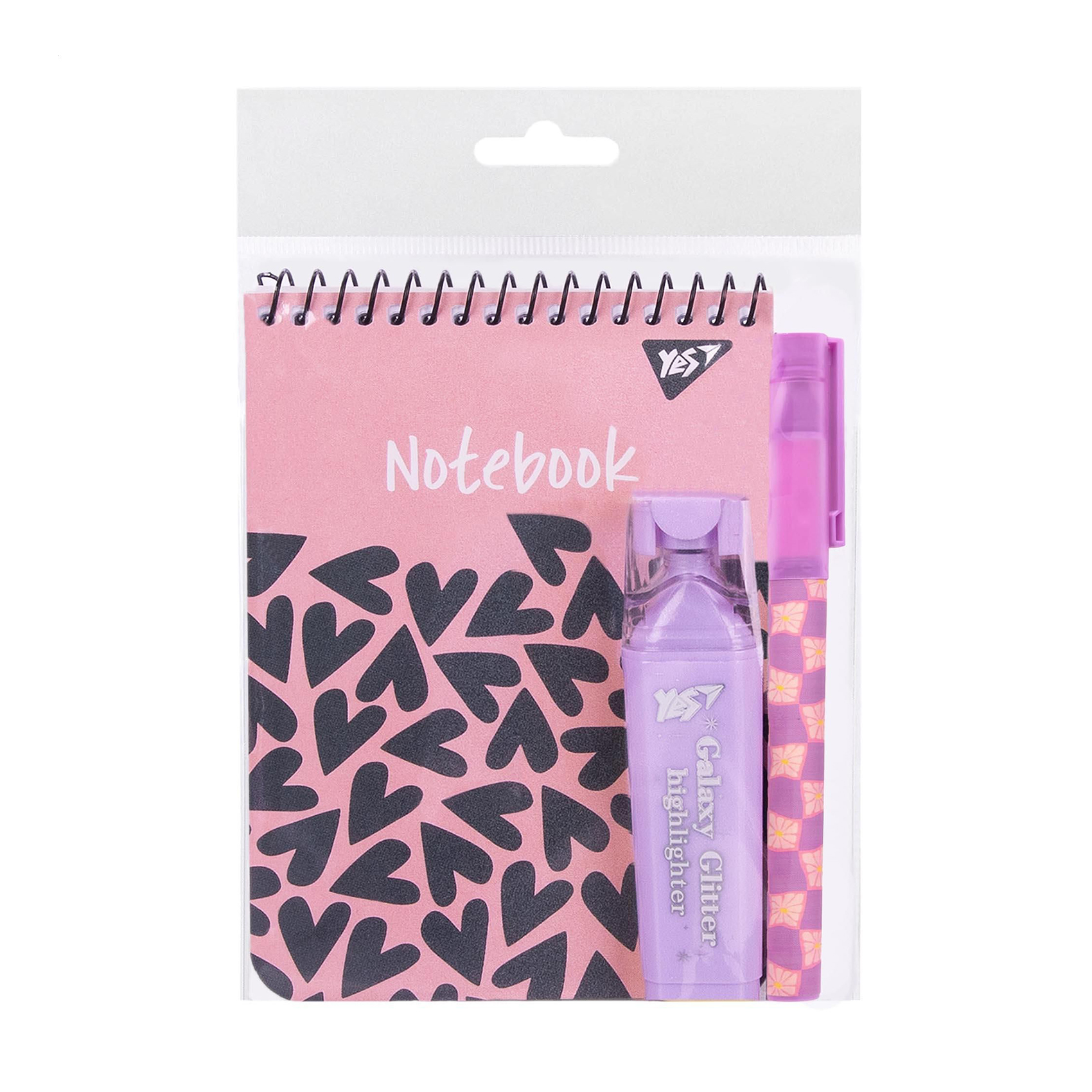 

Набір канцелярії 4 YES Hearts (блокнот, 1 шт + маркер, 1 шт + ручка, 1 шт) (450157)