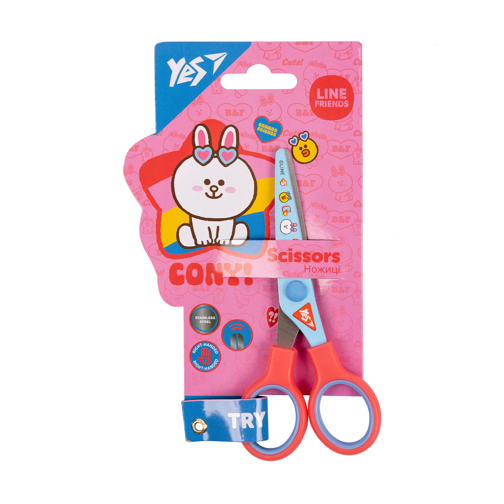 

Ножиці дитячі YES Line Friends з принтом на лезі, 13 см (480429)