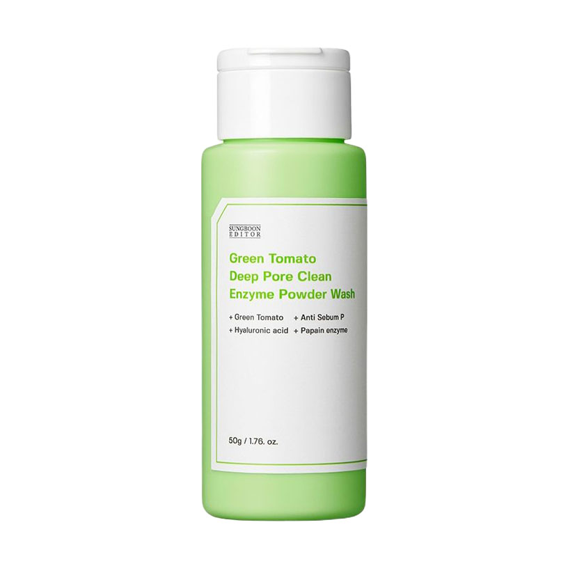 

Ензимна пудра для обличчя Sungboon Editor Green Tomato Deep Pore Clean Enzyme Powder Wash, 50 г