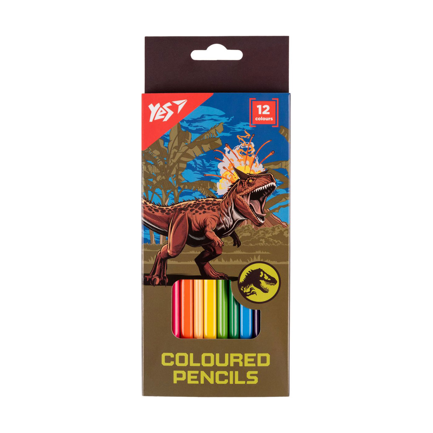 

Набір кольорових олівців YES Jurassic World хакі, 12 кольорів (290722)