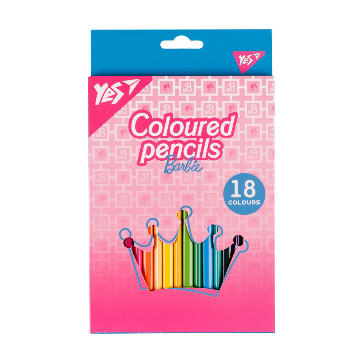

Набір кольорових олівців YES Barbie рожевий, 18 кольорів (290735)