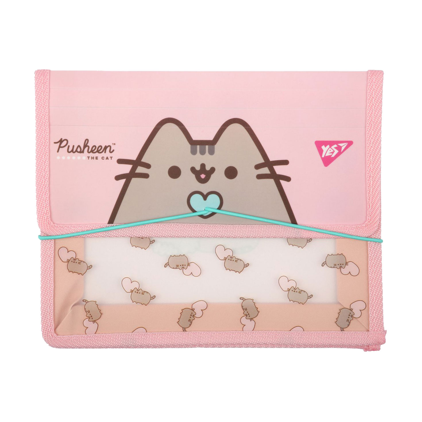 

Папка для зошитів YES Pusheen В5 пластикова, на резинці (492306)