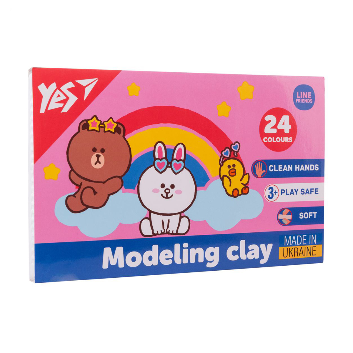 

Пластилін YES Line Friends 24 кольори, 480 г (540683)