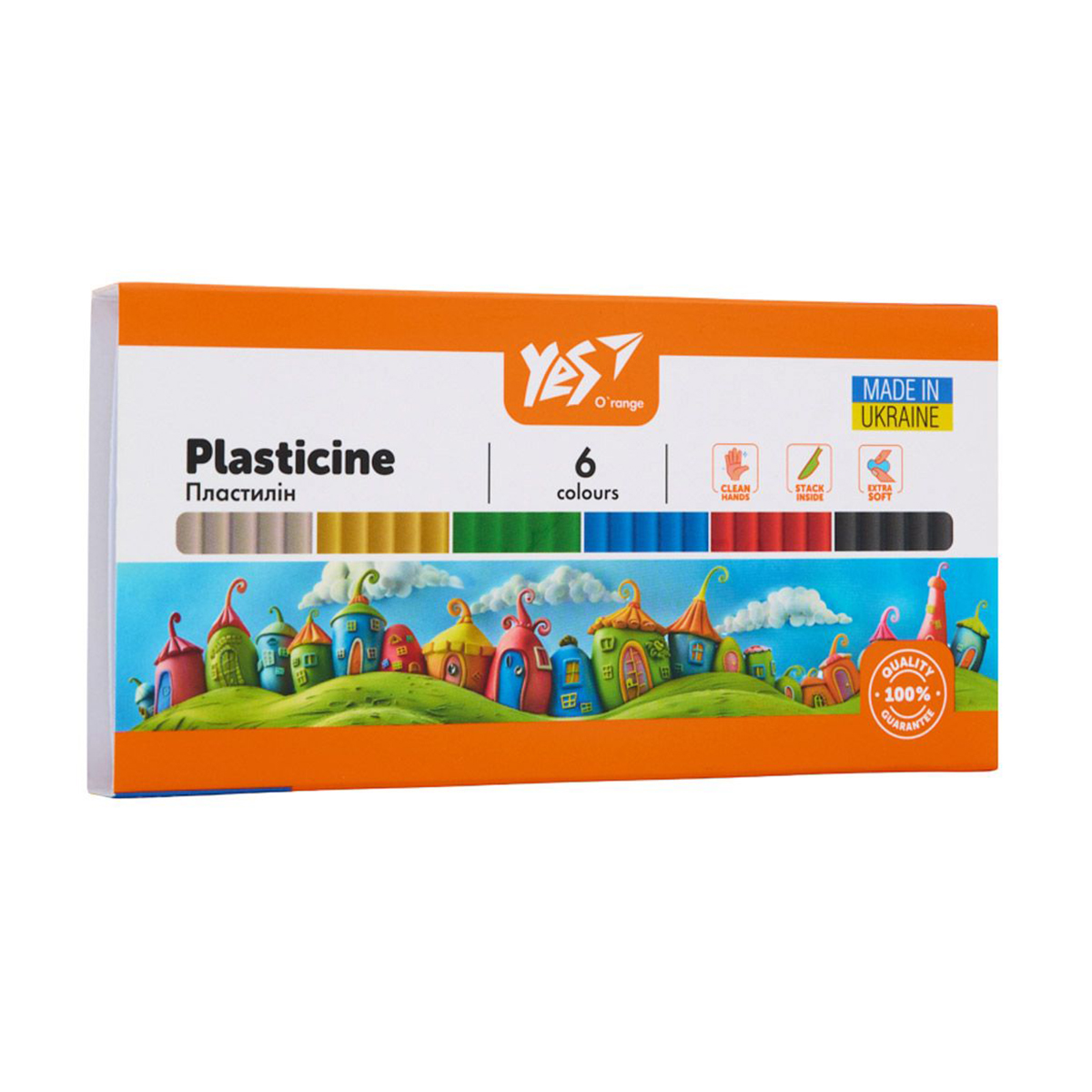

Пластилін YES Orange Line 6 кольорів, 120 г (540686)