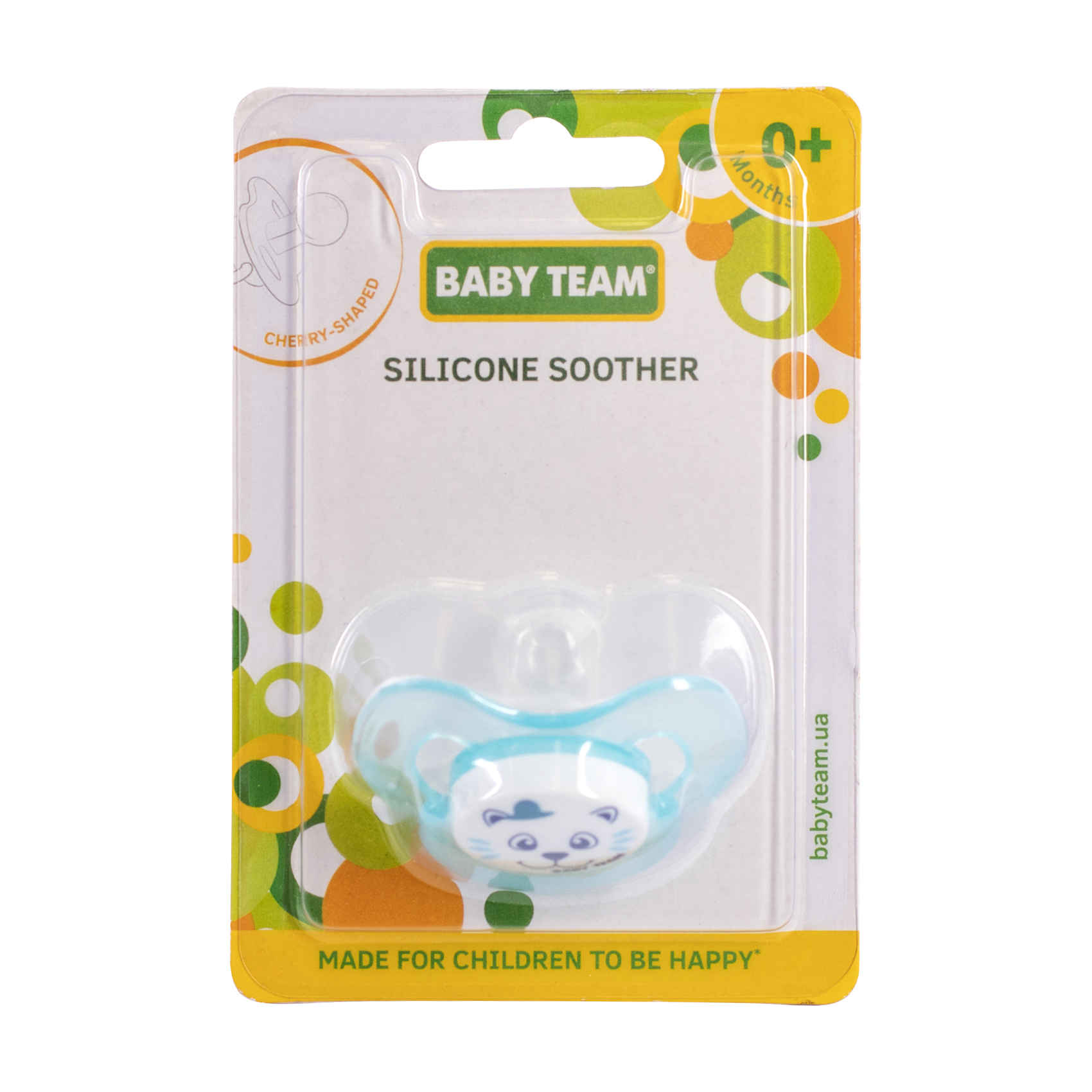 

Пустушка Baby Team силіконова, вишнеподібної форми, від народження, блакитна (3003)