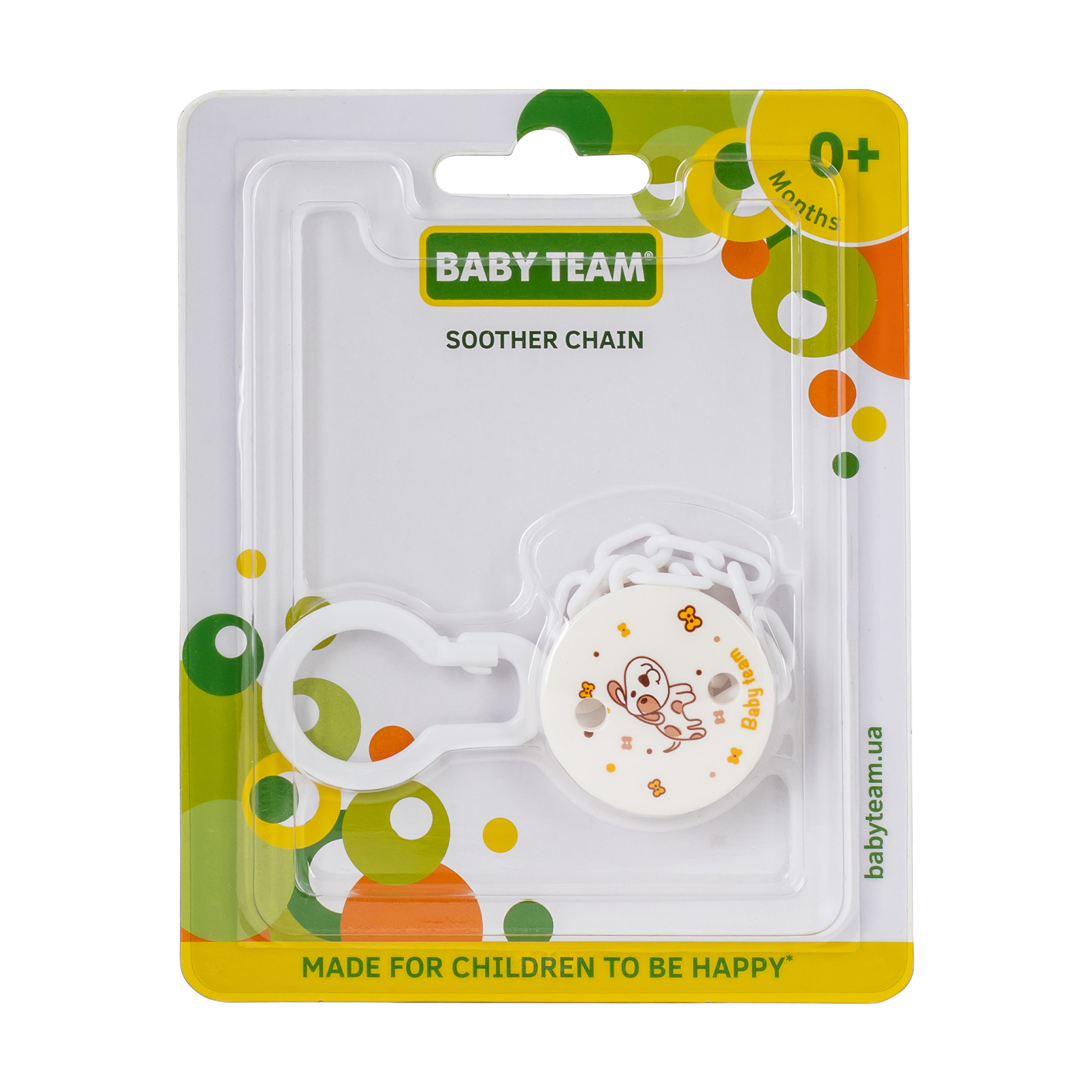 

Ланцюжок для пустушки Baby Team Собачка, від народження (3333)