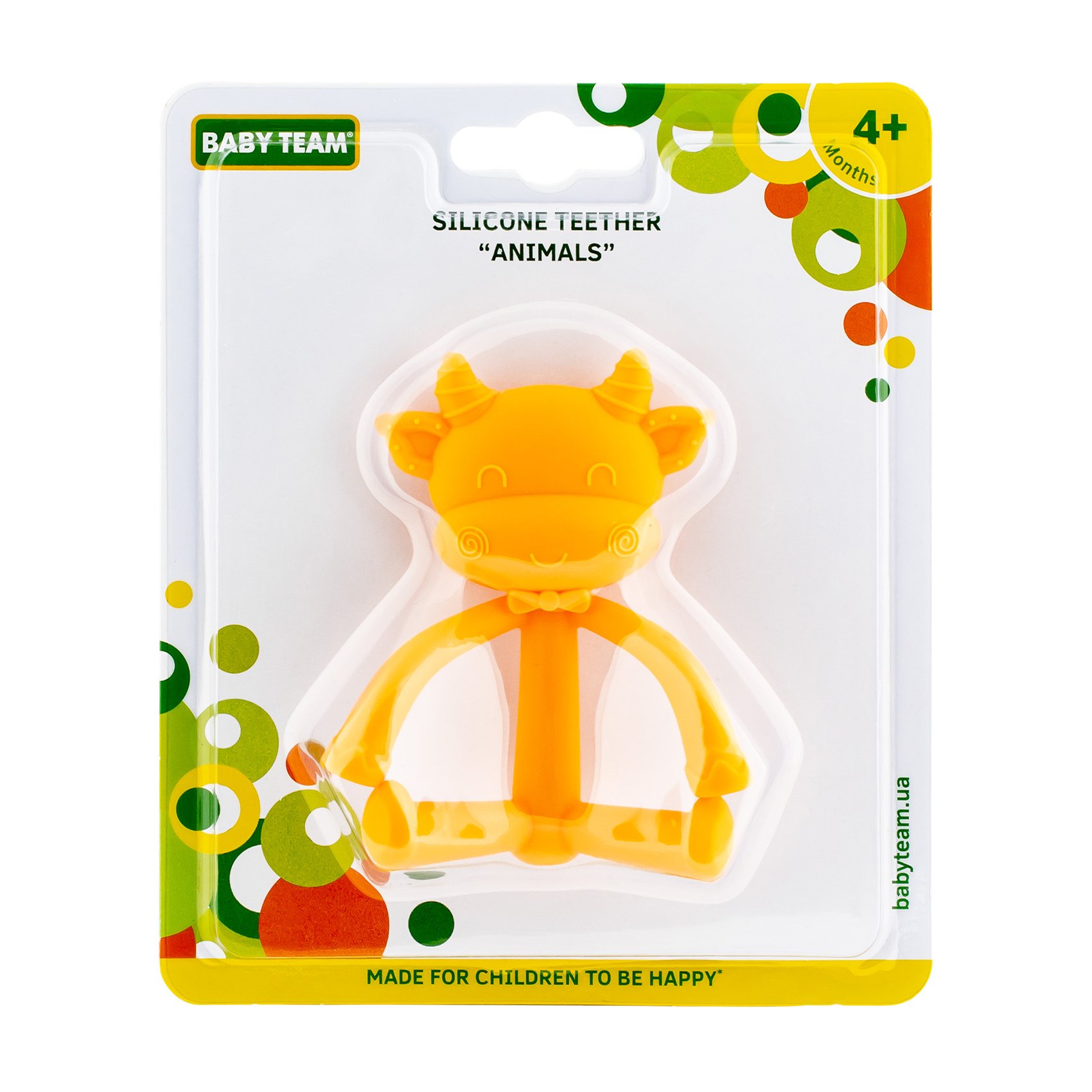 

Прорізувач Baby Team Тваринки Корівка, силіконовий, від 4 місяців (4029)