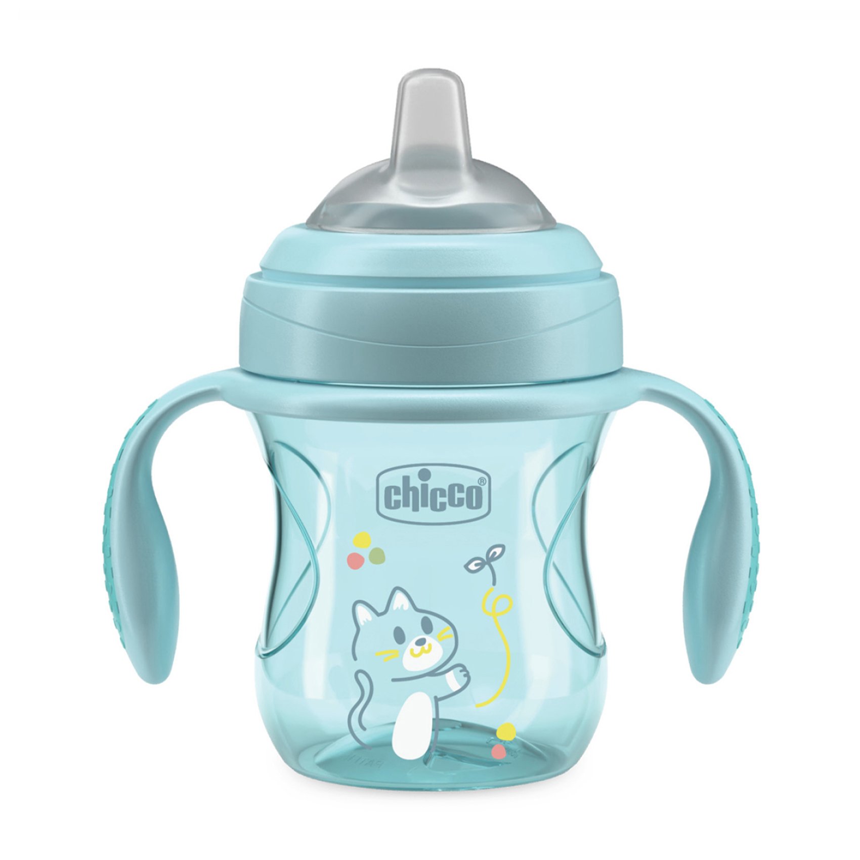 

Поїльник Chicco Transition Cup з м'яким носиком, від 4 місяців, блакитний, 200 мл (06911.25)