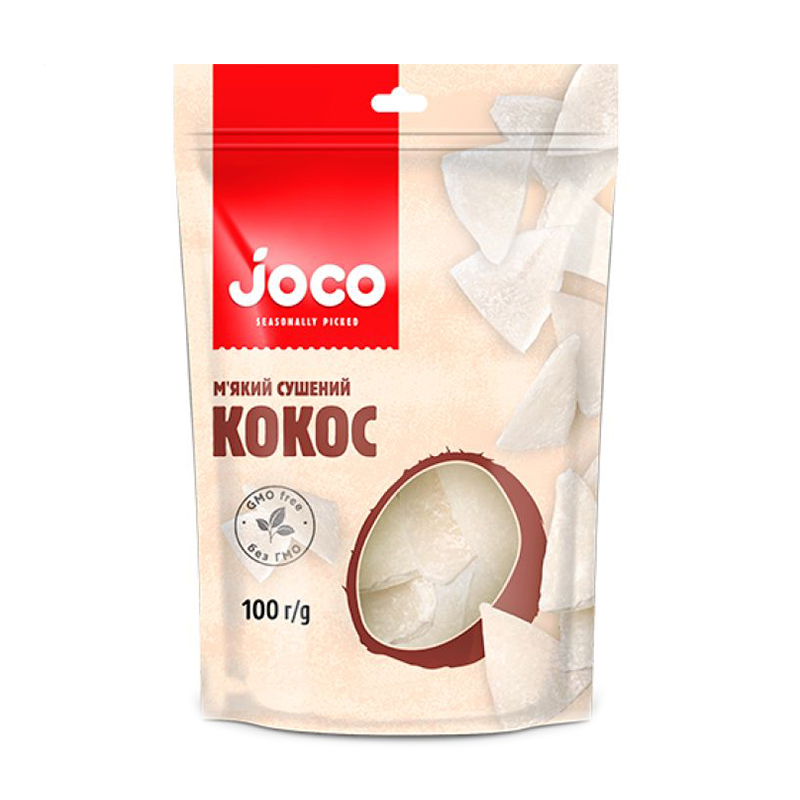 

М'який сушений кокос Joco, 100 г