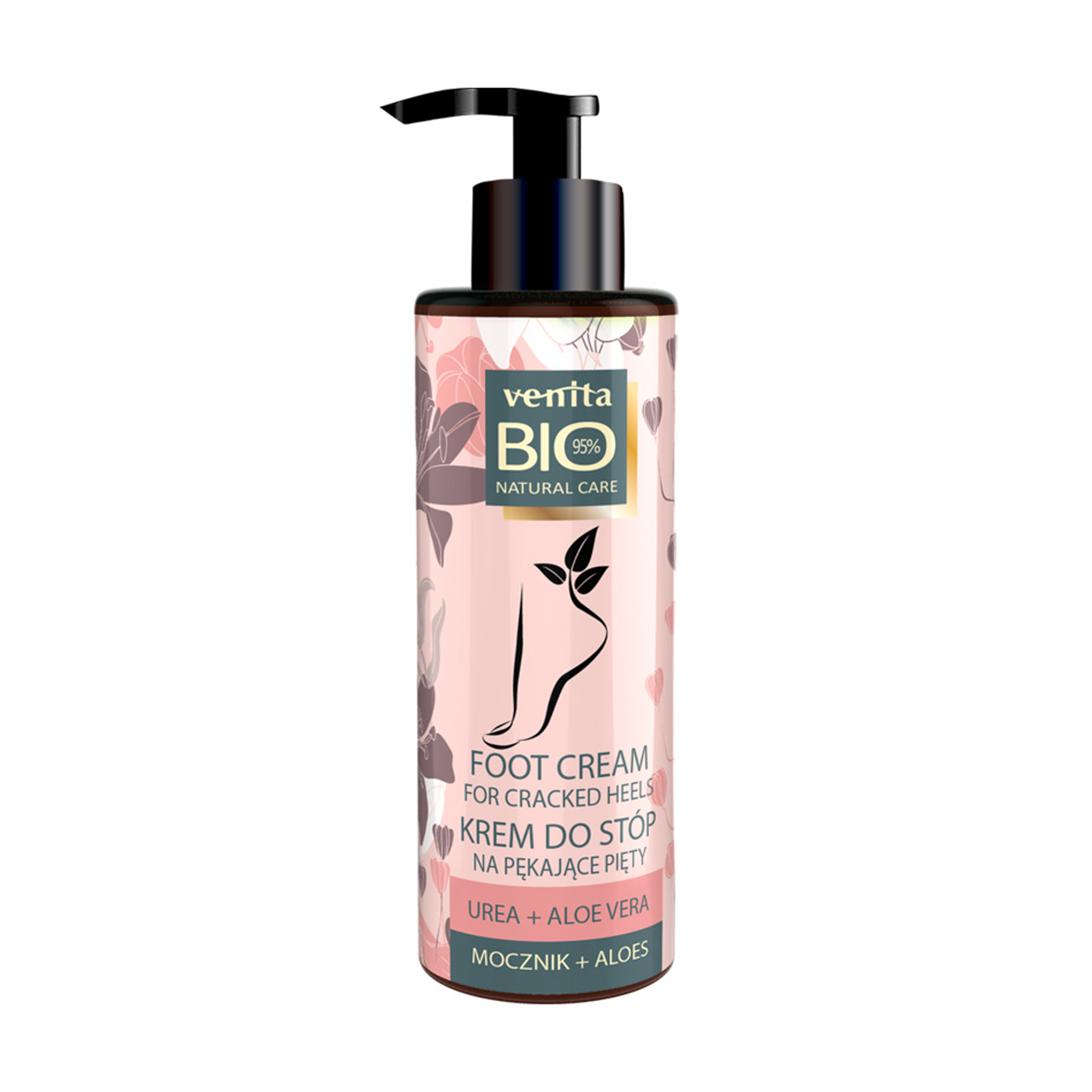 

Крем Venita Bio Natural Care Foot Cream від тріщін на п'ятах ніг, з сечовиною та алое, 100 мл