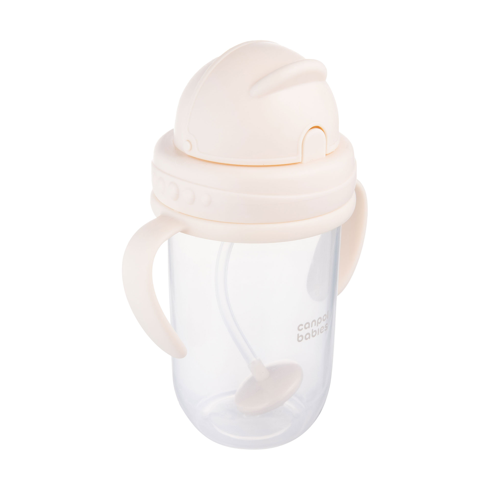 

Поїльник-непроливайка Canpol Babies з трубочкою та обтяжувачем, від 6 місяців, 270 мл (56/623_cre)