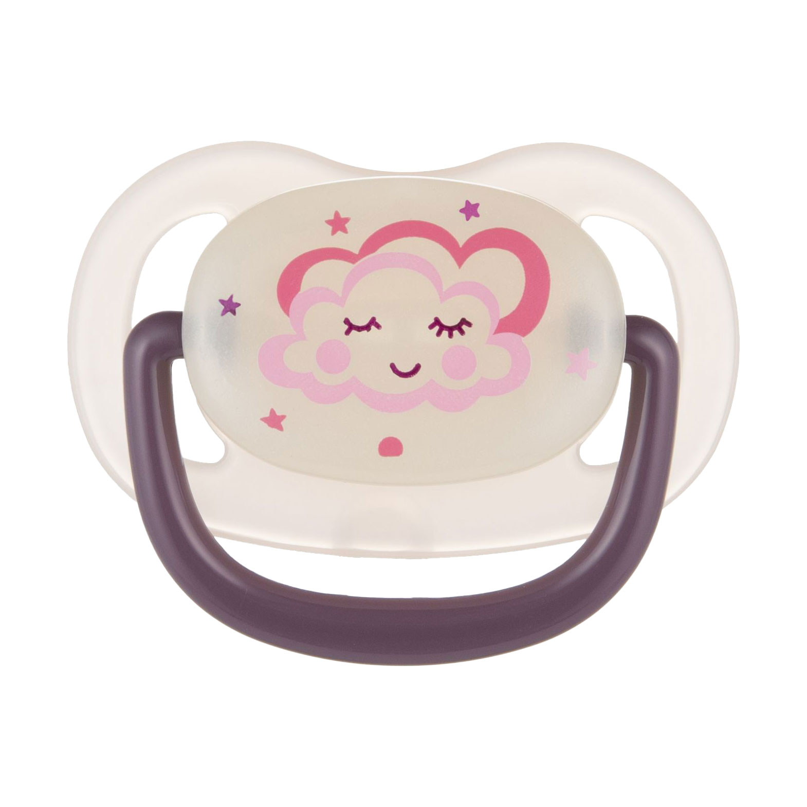 

Пустушка анатомічна силіконова Canpol Babies Night Dreams рожева, від народження до 6 місяців, 1 шт (22/500_pin_new)