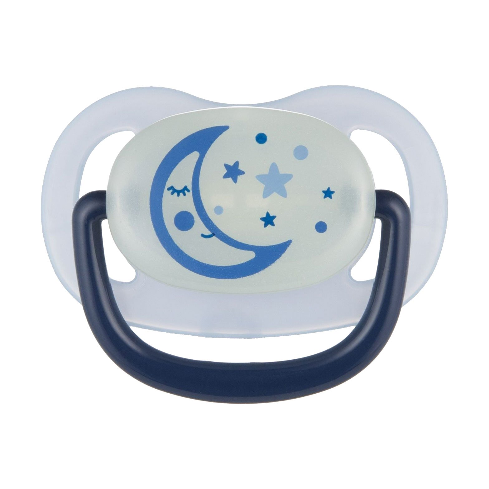 

Пустушка анатомічна силіконова Canpol Babies Night Dreams блакитна, від 1.5 року, 1 шт (22/502_blu_new)