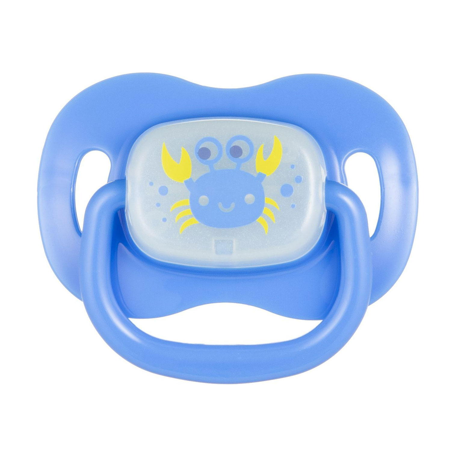 

Пустушка кругла силіконова Canpol Babies Love & Sea блакитна, від народження до 6 місяців, 1 шт (22/410_blu_new)