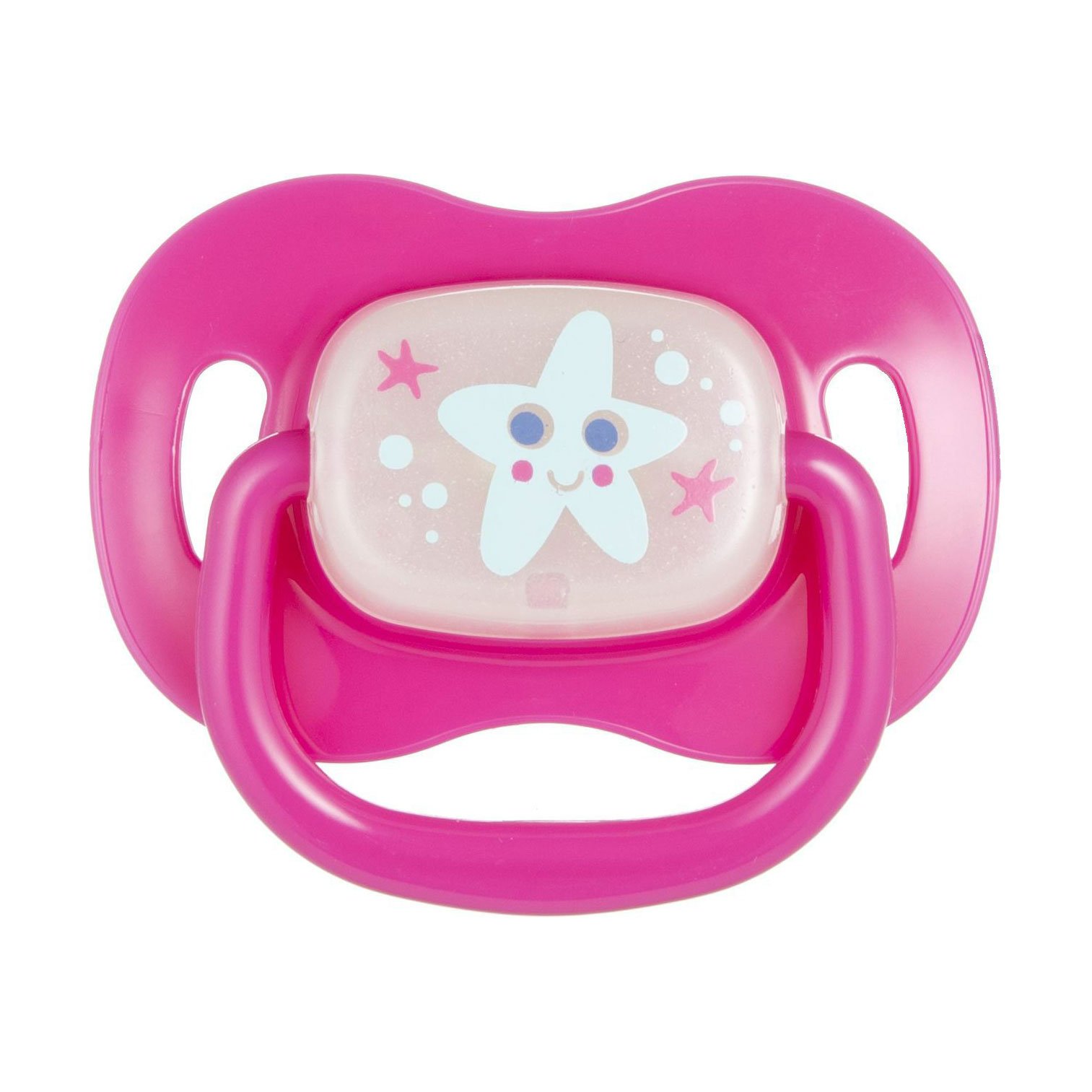 

Пустушка кругла силіконова Canpol Babies Love & Sea рожева, від народження до 6 місяців, 1 шт (22/410_pin_new)