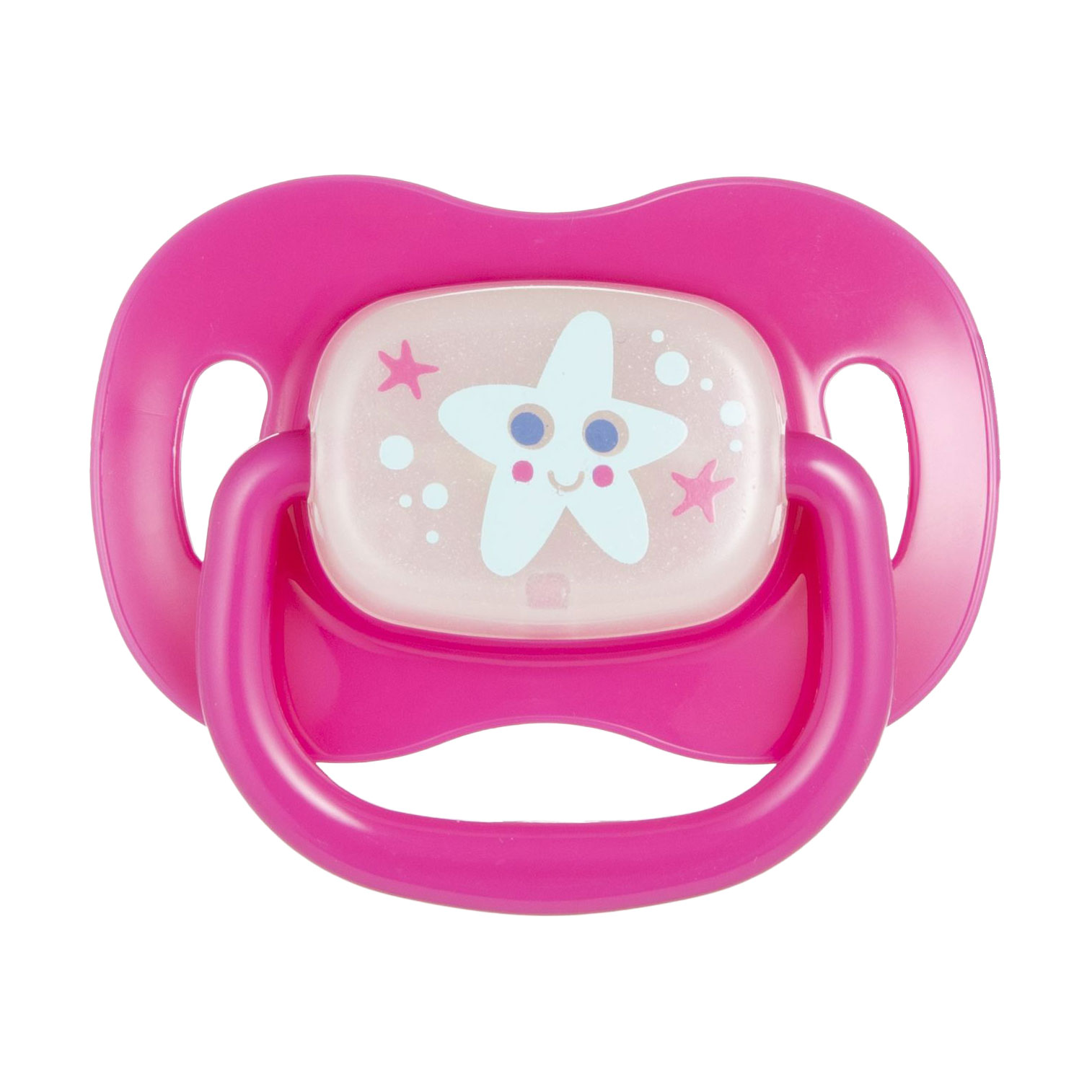 

Пустушка кругла силіконова Canpol Babies Love & Sea рожева, від 1.5 року, 1 шт (22/415_pin_new)